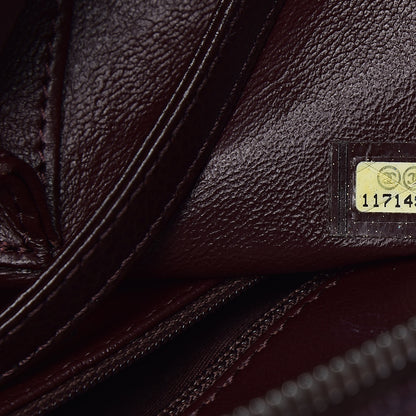 Chanel Caviar Quilted CC Timeless Bowler Burgundy 7 of 18
