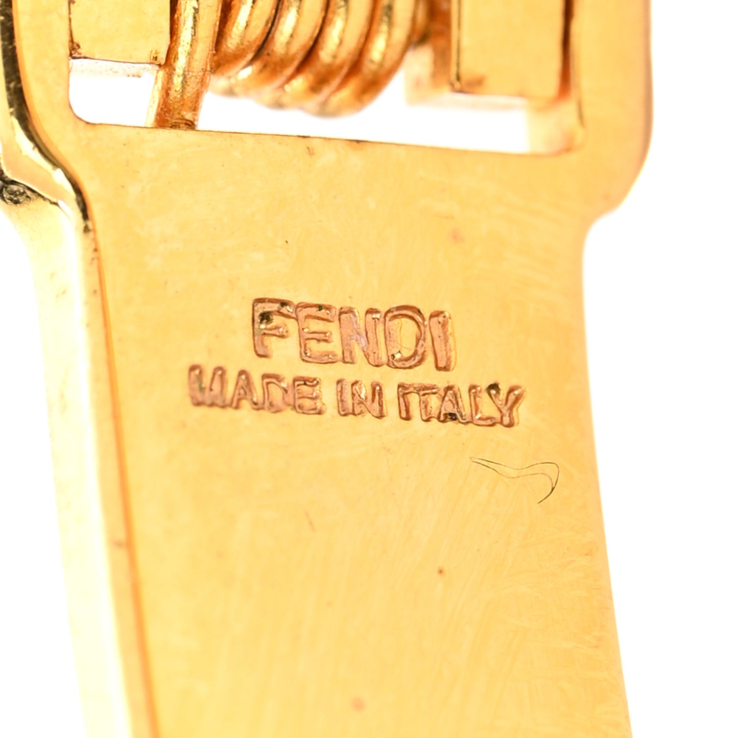 Enamel Fendista Bracelet M Gold Pink Rosso