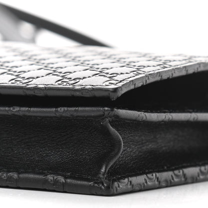Gucci Microguccissima Crossbody Wallet Black 10 of 11