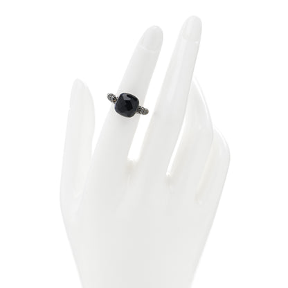 Pomellato 18K Rose Gold Black Onyx Black Diamond Capri Ring 52 6 2 of 4