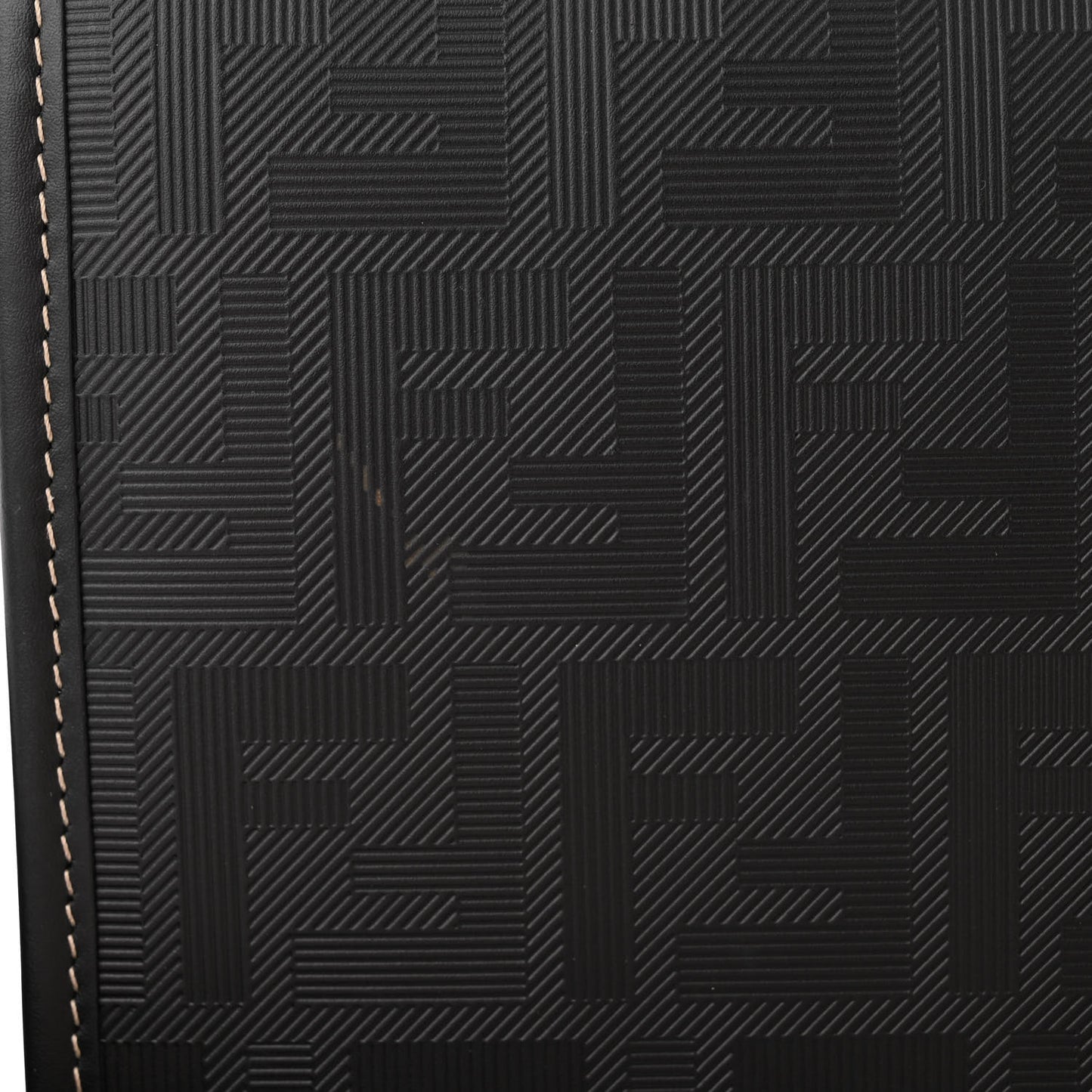 Vitello King FF Lines Embossed Large Soft Trunk Bag Black