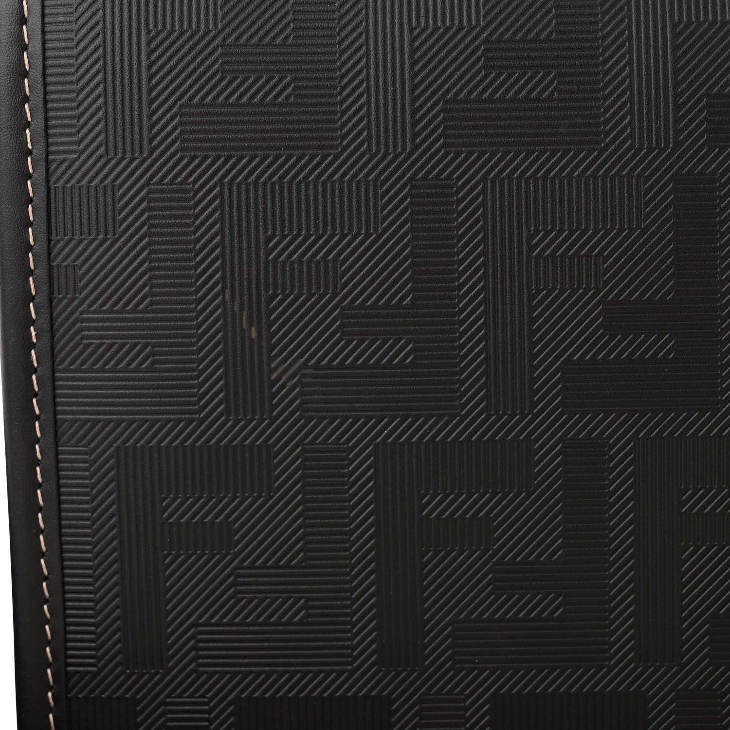 Fendi Vitello King FF Lines Embossed Large Soft Trunk Bag Black 12 of 14