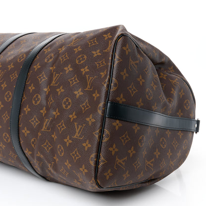 Louis Vuitton Monogram Macassar Keepall Bandouliere 55 13 of 13