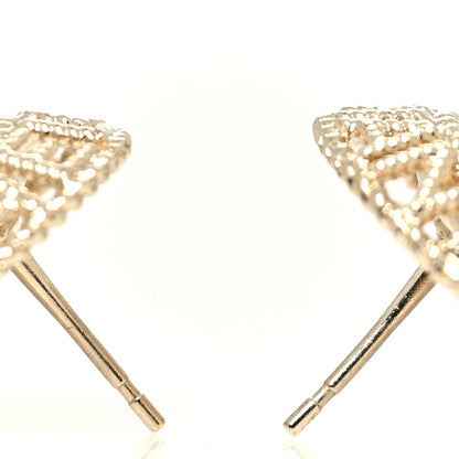 Chanel Pearl CC Round Rope Logo Earrings Gold 3 of 4