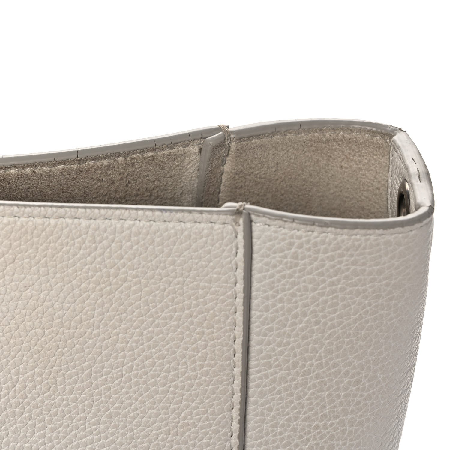 Celine Soft Grained Calfskin Small Sangle Bucket Bag White 13 of 15