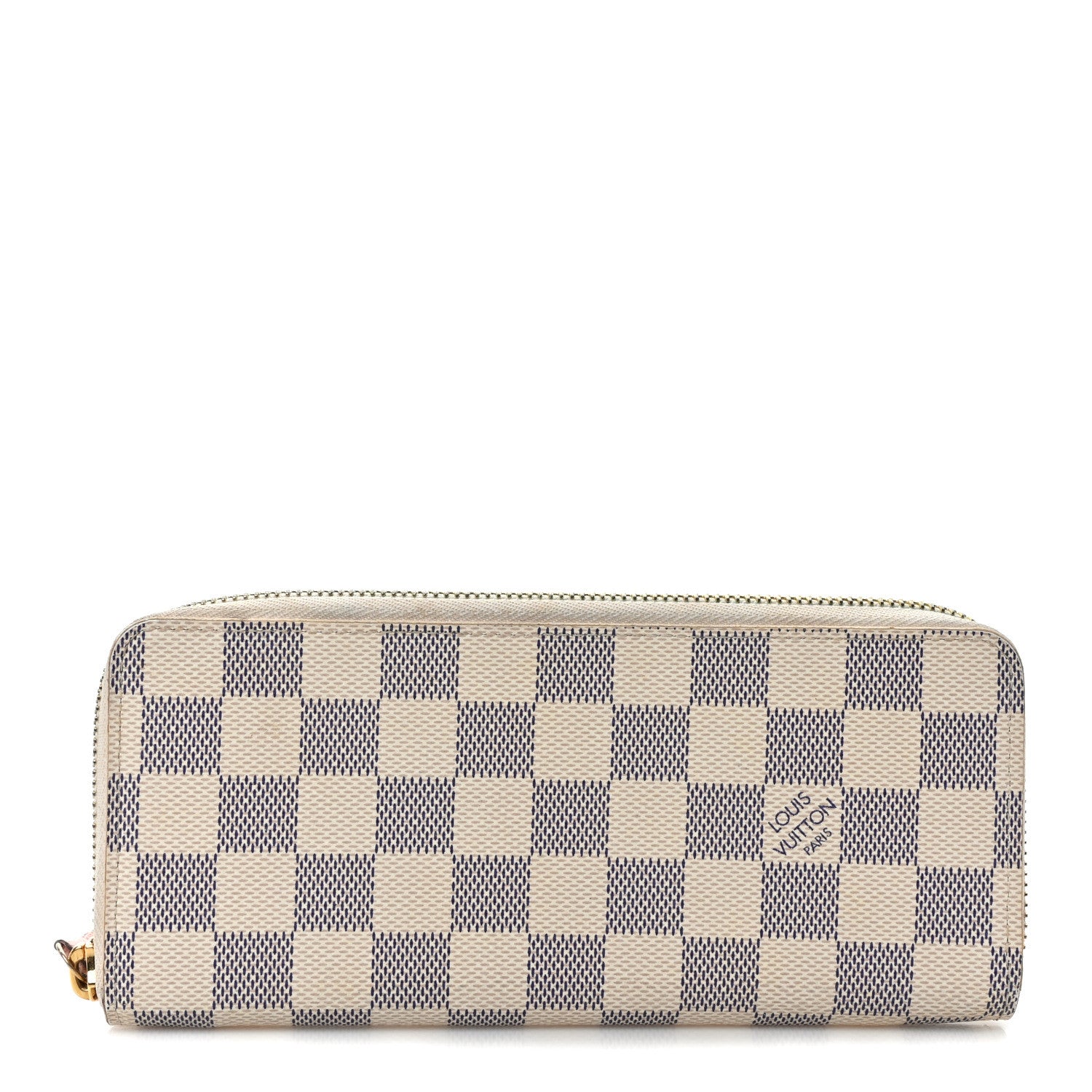 Louis Vuitton Damier Azur Clemence Wallet Rose Ballerine 1 of 10
