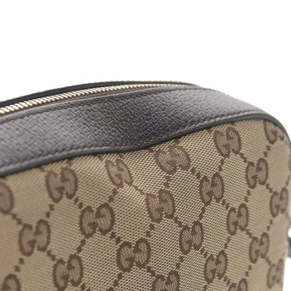 Gucci GG Supreme Monogram Web Small Webby Bee Shoulder Bag Dark Brown 16 of 17