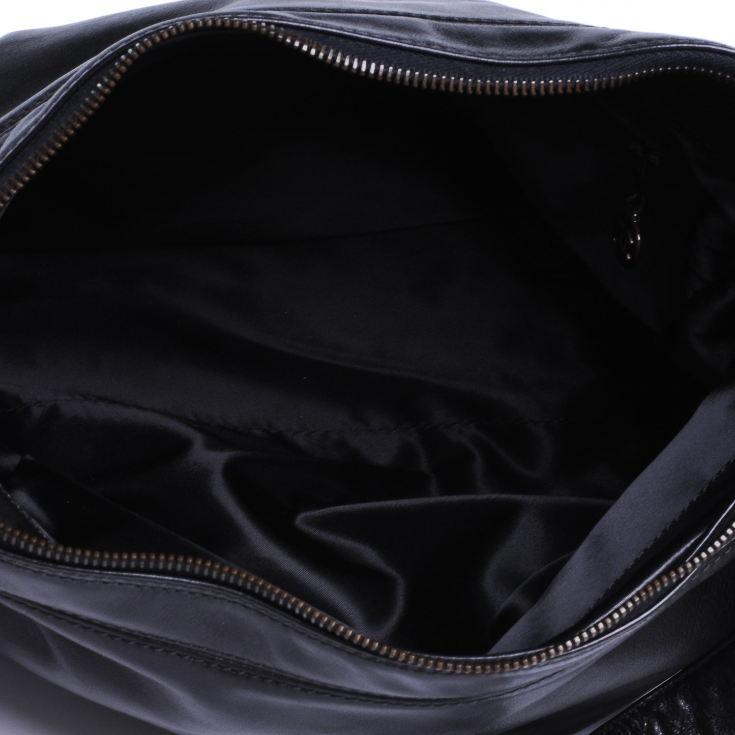 Lambskin CC Tassel Shoulder Bag Black