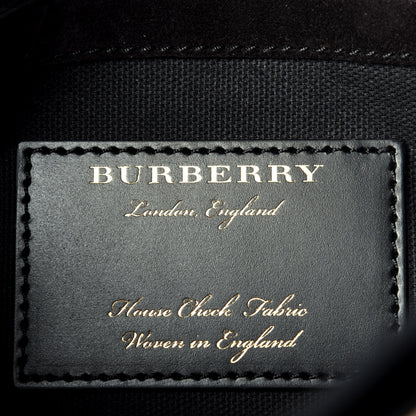 Burberry Derby Calfskin House Check Small Macken Crossbody Bag Ink Blue 6 of 9