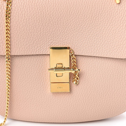 Chloe Grained Lambskin Drew Shoulder Bag Cement Pink 10 of 10