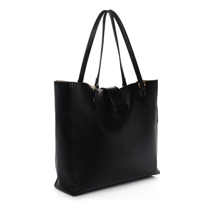 Gucci New Sakai Calfskin Lux Medium Dahlia Tote Black 3 of 12
