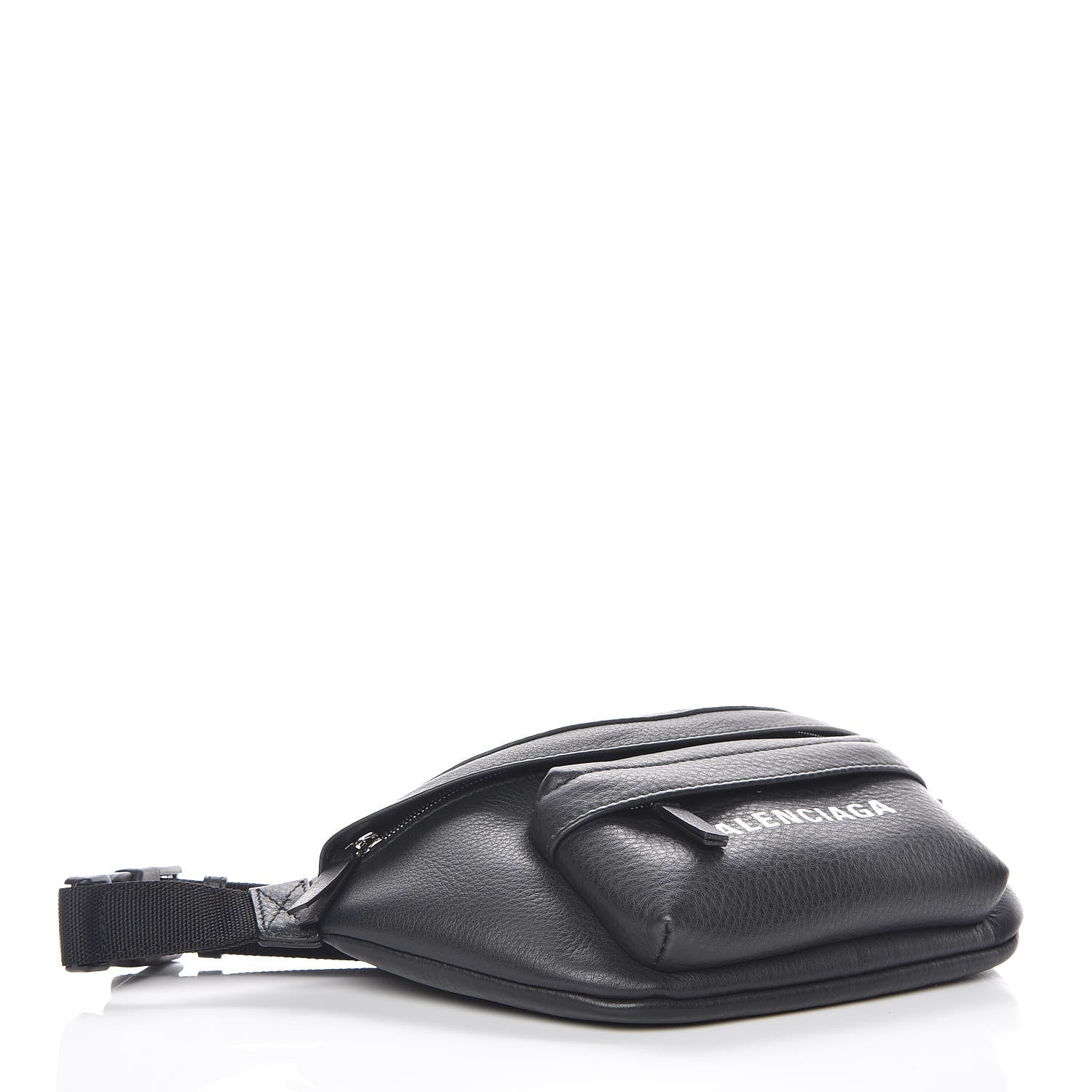 Balenciaga Calfskin Everyday Logo Belt Bag Black 4 of 9