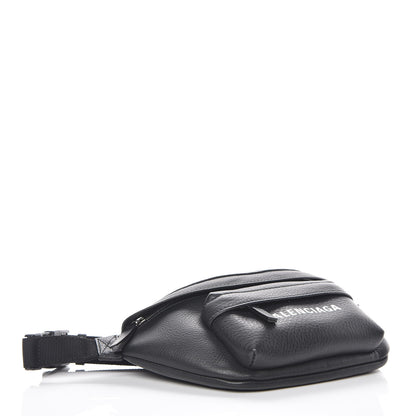 Balenciaga Calfskin Everyday Logo Belt Bag Black 4 of 9