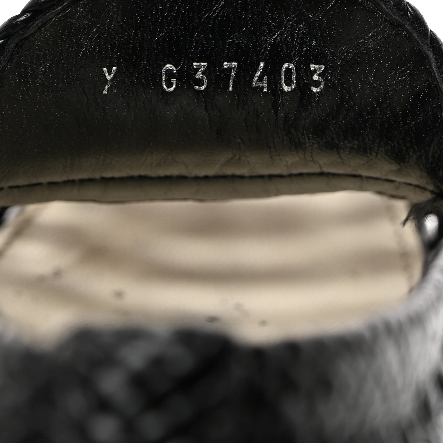 Chanel Shiny Braided Goatskin Loafers 37.5 Black 7 of 9