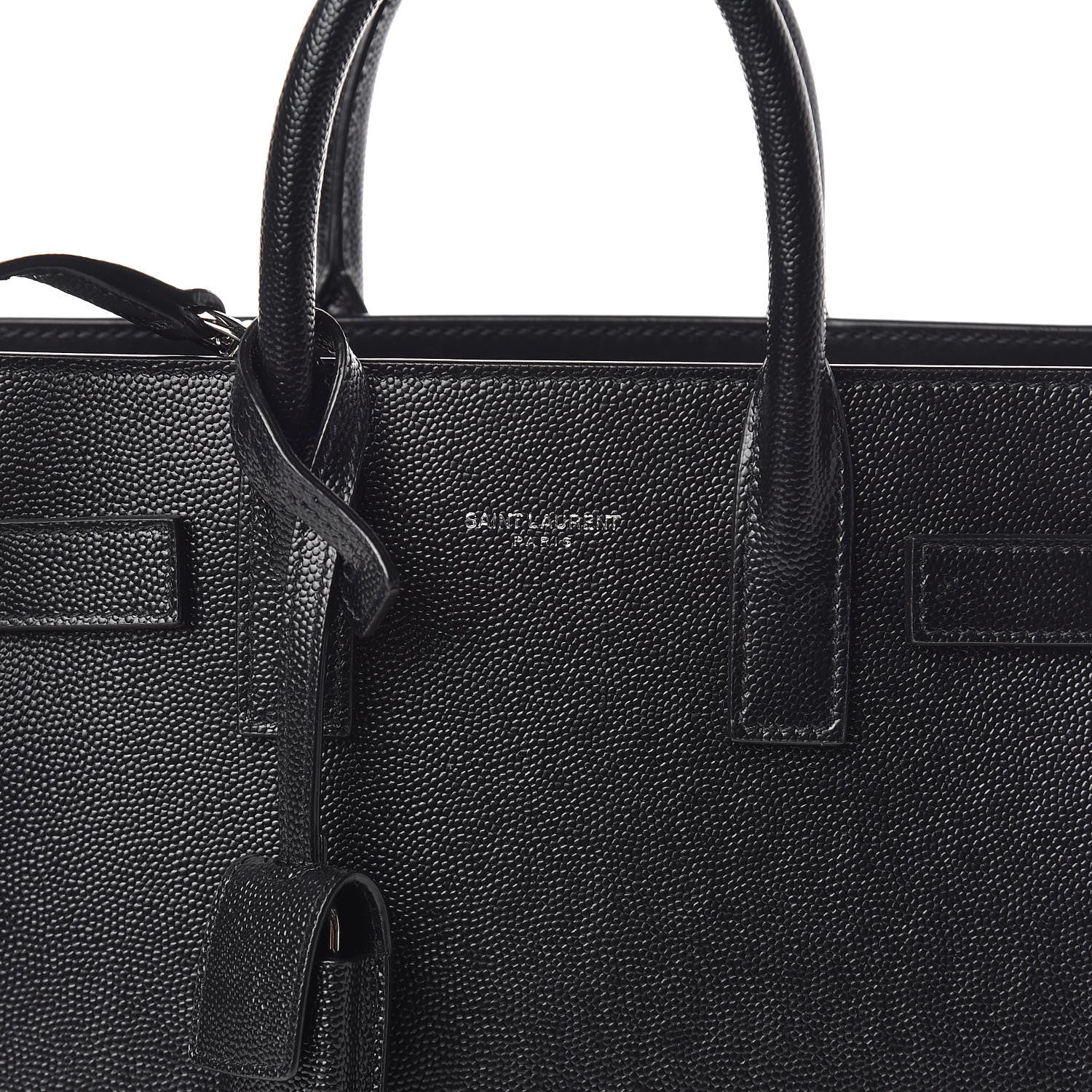 Saint Laurent Grained Calfskin Nano Sac De Jour Black 8 of 10