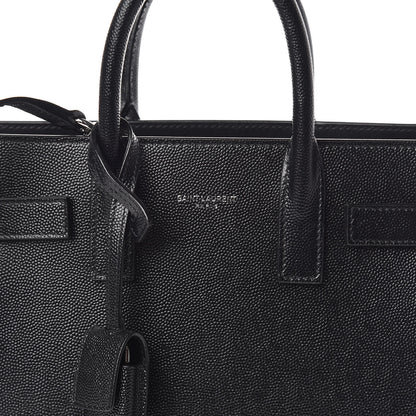 Saint Laurent Grained Calfskin Nano Sac De Jour Black 8 of 10
