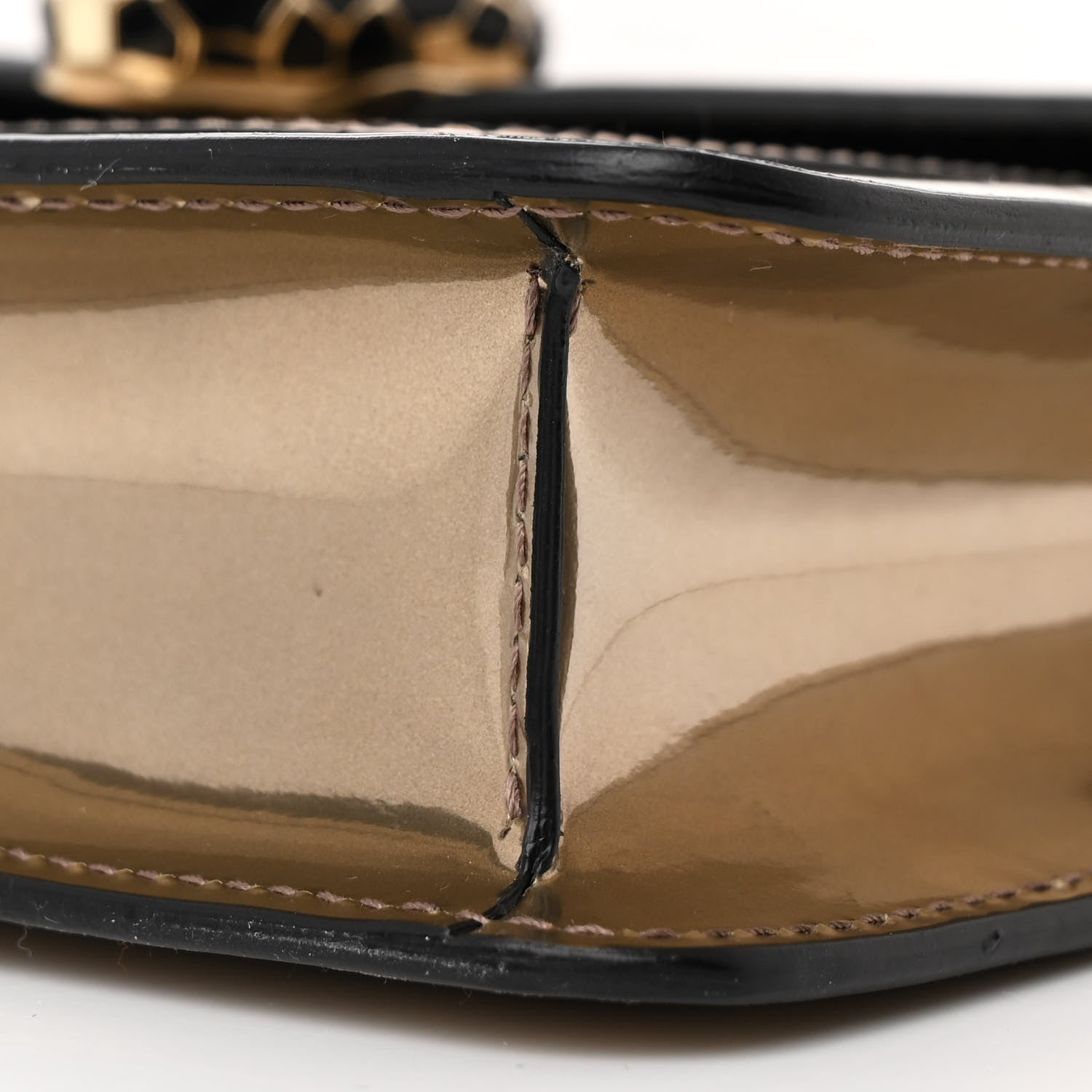 Bulgari Metallic Calfskin Small Serpenti Forever Snake Strap Crossbody Bag Bronze 10 of 11