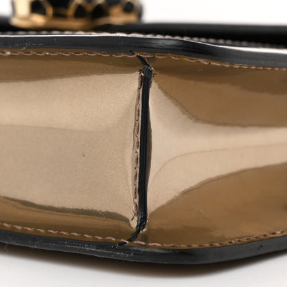 Bulgari Metallic Calfskin Small Serpenti Forever Snake Strap Crossbody Bag Bronze 10 of 11