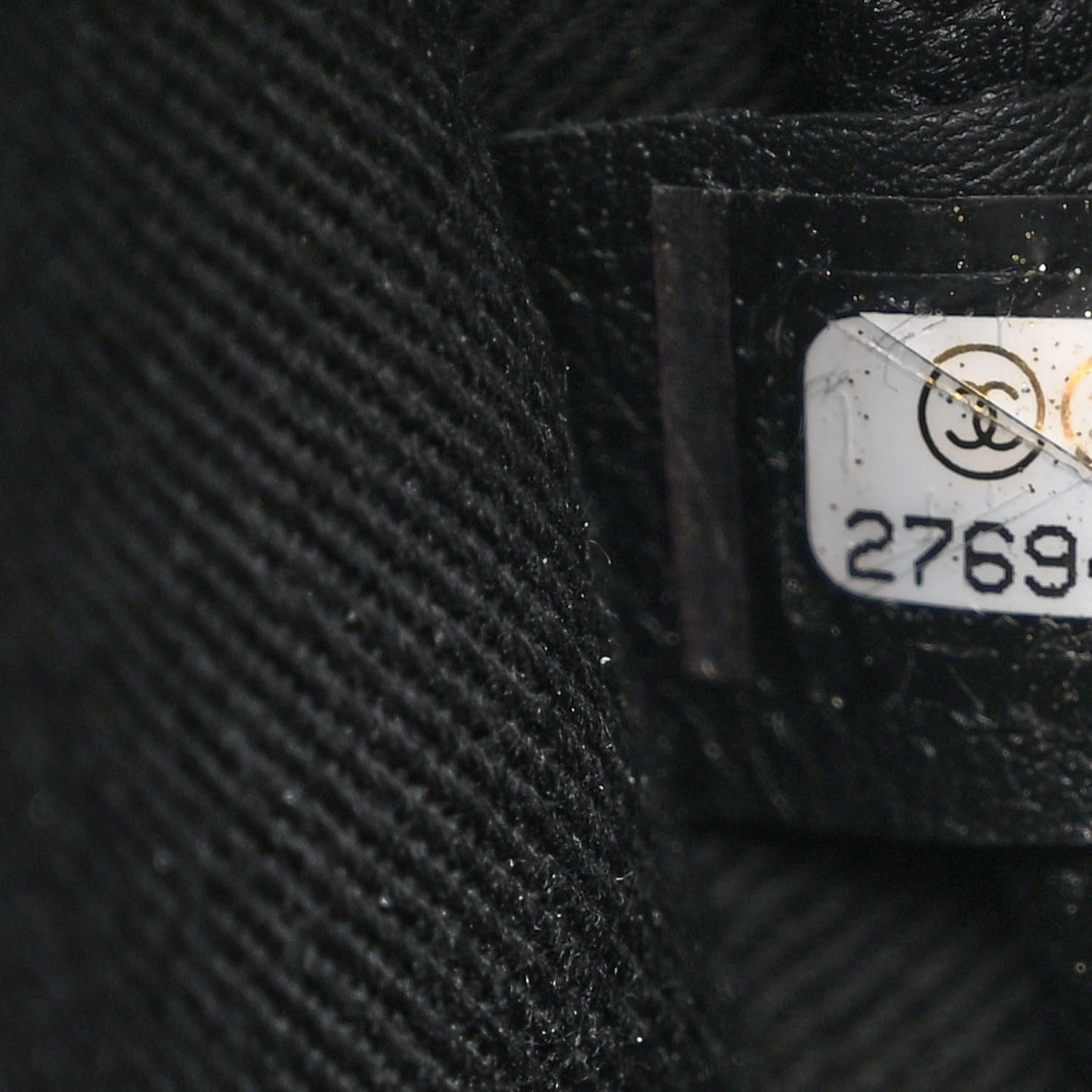 Caviar Stitched Waist Bag Black