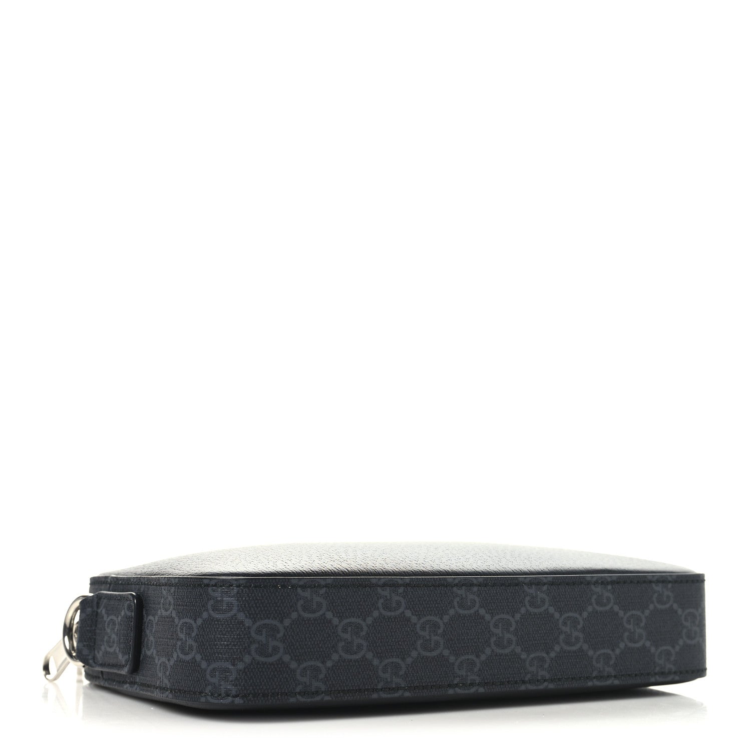 Gucci GG Supreme Monogram Textured Dollar Calfskin Small Crossbody Bag Black 4 of 11