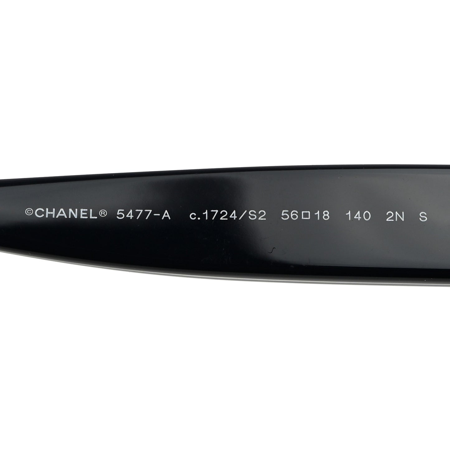 Acetate Enamel Heart Butterfly Sunglasses 5477-A Black