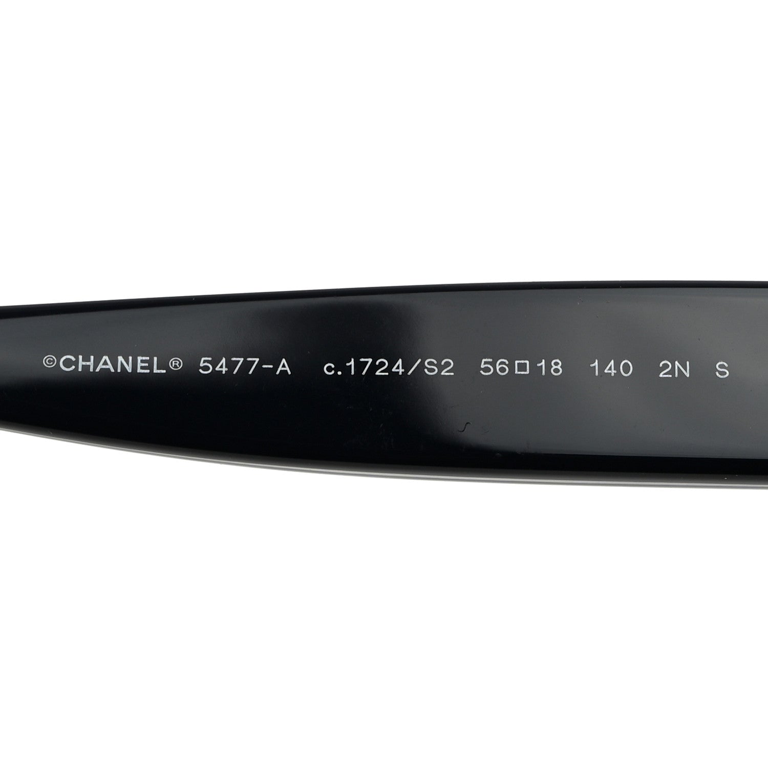 Chanel Acetate Enamel Heart Butterfly Sunglasses 5477-A Black 5 of 7