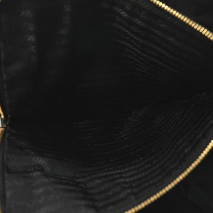 Prada Tessuto Nylon Chain Shoulder Bag Black 5 of 9