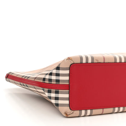 Burberry Haymarket Check Medium Reversible Tote Red 12 of 19