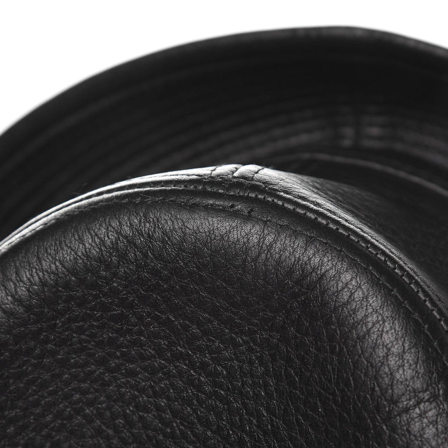 Hermes Mens Deerskin Funk Hat 59 Black 7 of 7