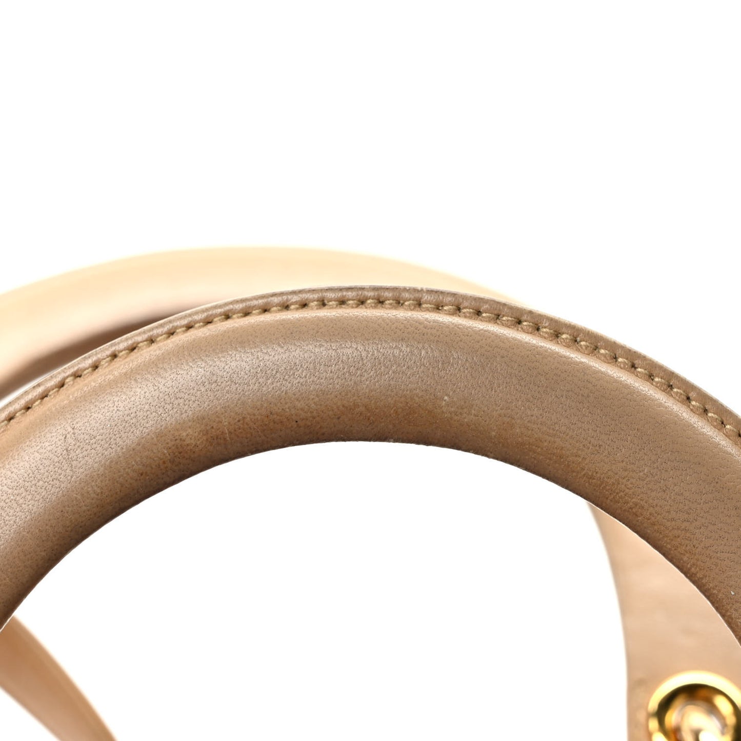 Lambskin Cannage Medium Lady Dior Beige