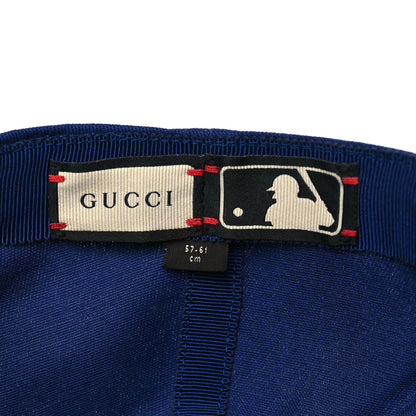 Gucci X MLB Cotton NY Yankees Baseball Hat 57-61 Blue 6 of 7