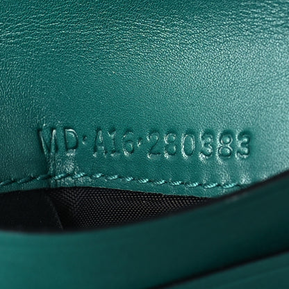 Bulgari Calfskin Serpenti Forever Wallet Black Emerald Green 7 of 11