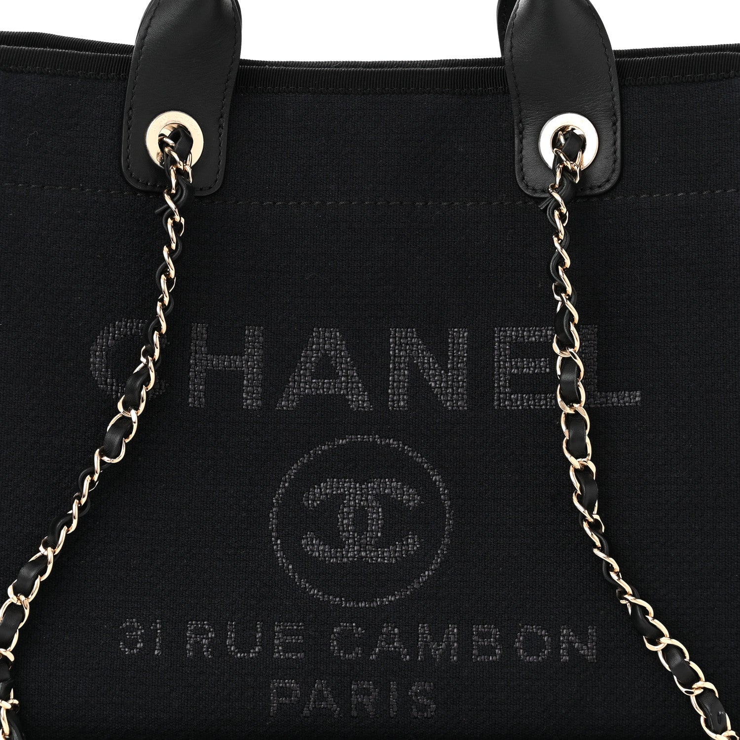 Chanel Mixed Fibers Small Deauville Tote Navy 9 of 11