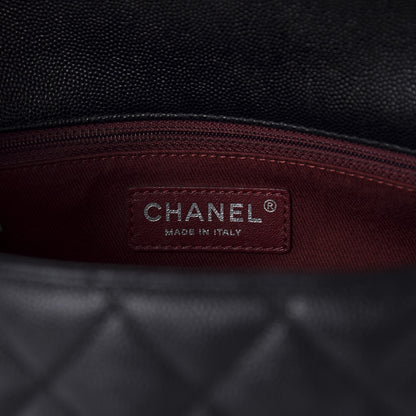 Chanel Caviar Quilted Small Coco Handle Flap Black 8 of 10
