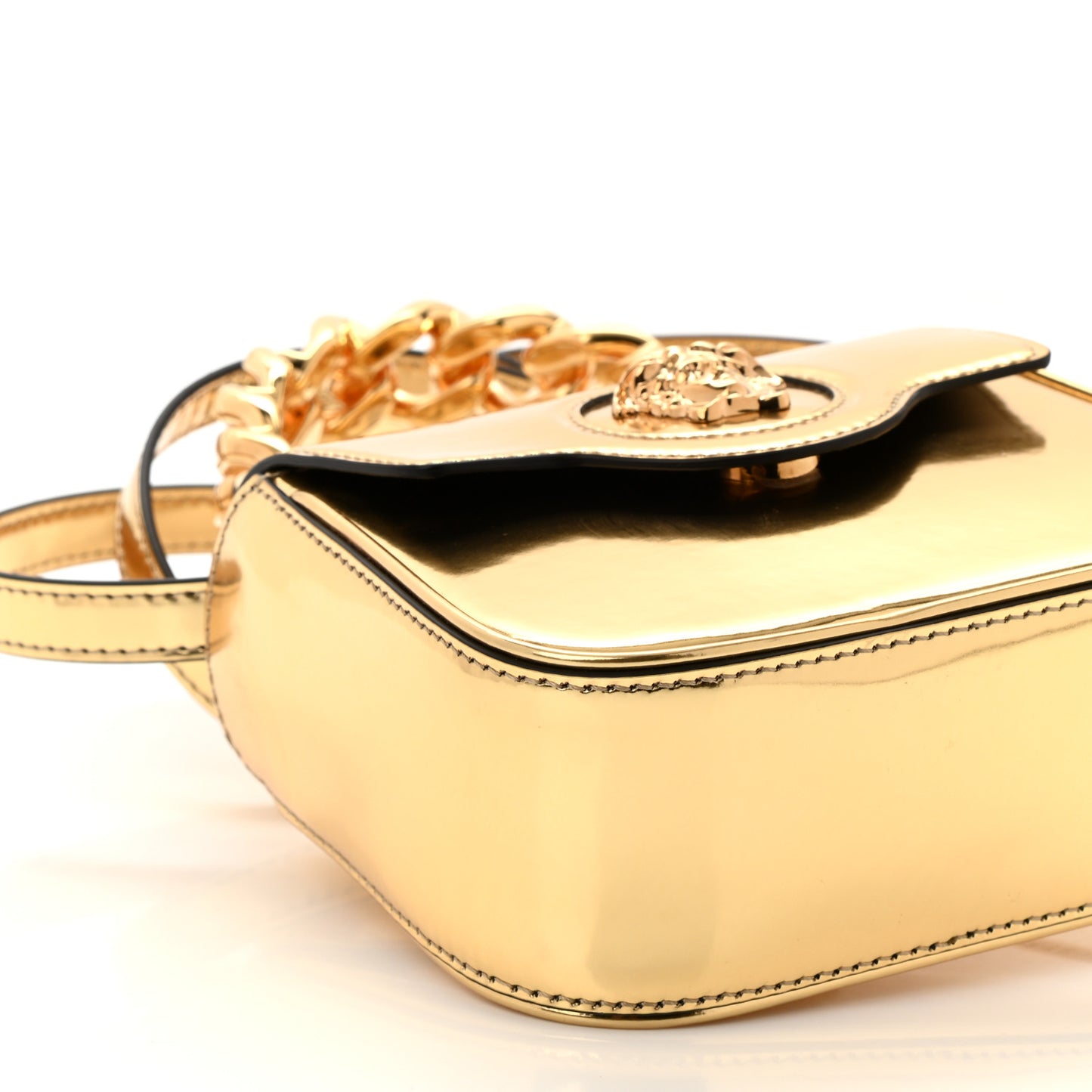 Metallic Mini La Medusa Bag Gold