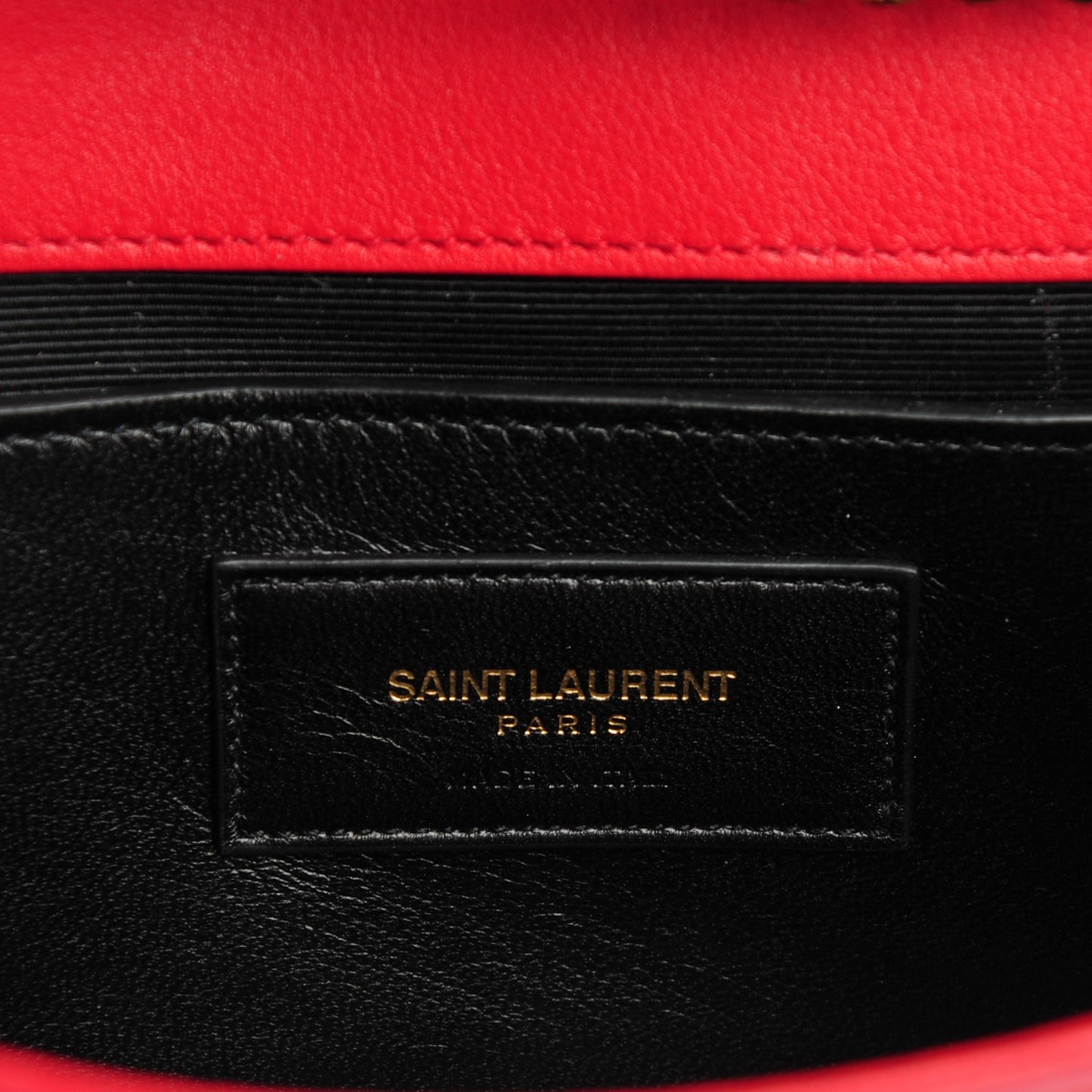 Calfskin Studded Small Monogram Satchel Red