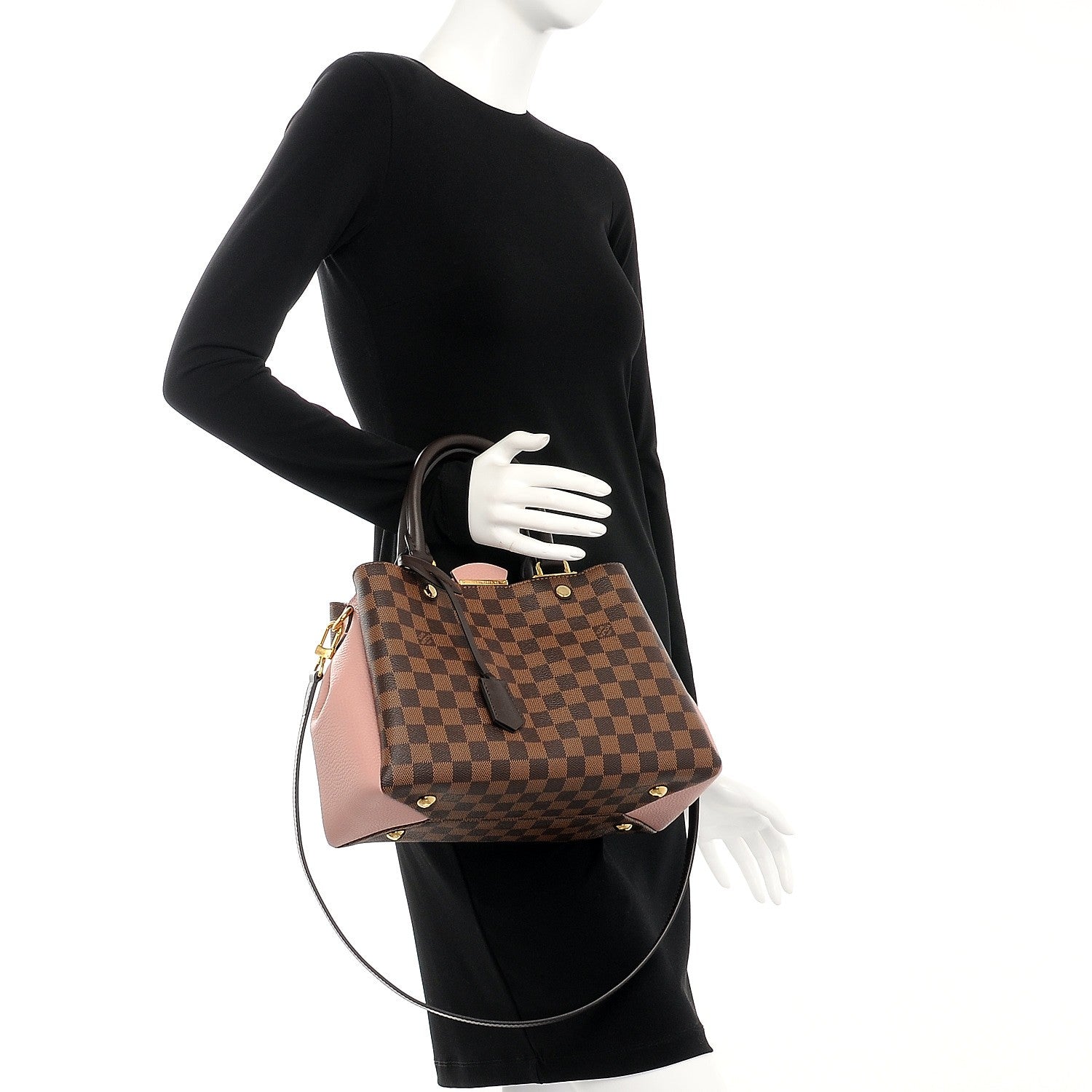 Louis Vuitton Damier Ebene Cuir Taurillon Brittany Magnolia 2 of 9