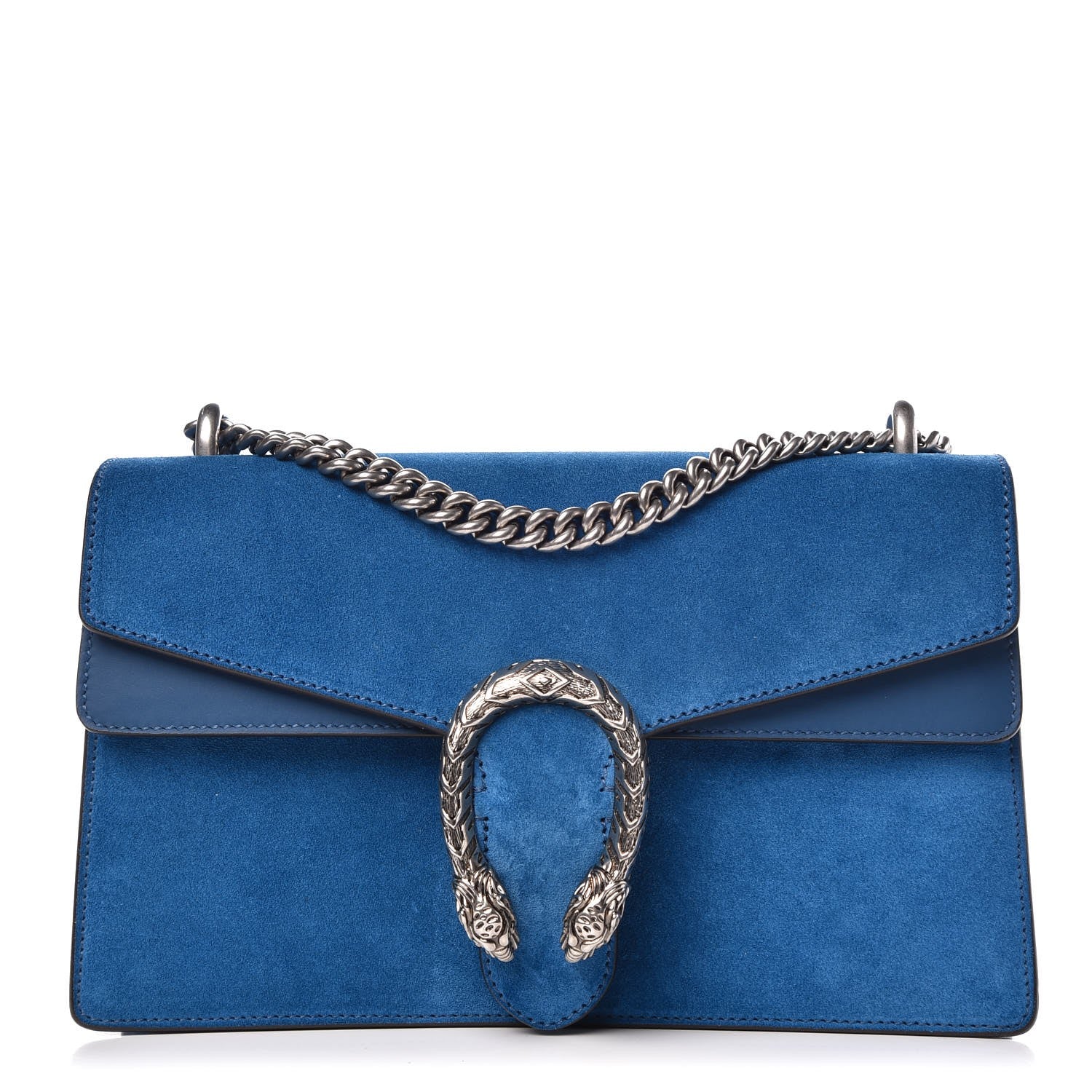 Gucci Suede Small Dionysus Shoulder Bag Blue 1 of 8