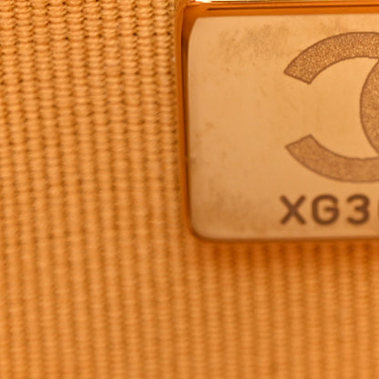 Chanel Shiny Crumpled Calfskin Quilted Mini 31 Shopping Bag Yellow 7 of 11