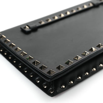 Valentino Garavani Nappa Small Rockstud Wristlet Clutch Black 7 of 8