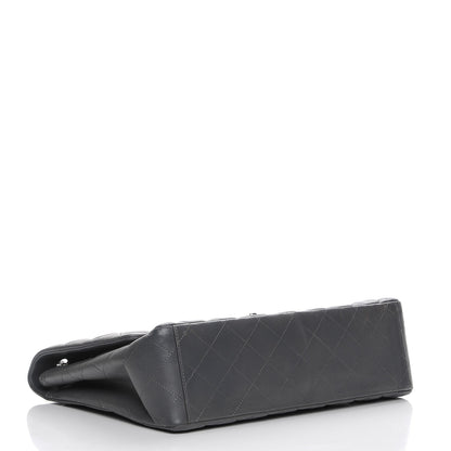 Chanel Lambskin Quilted Maxi Single Flap Grey 4 of 12