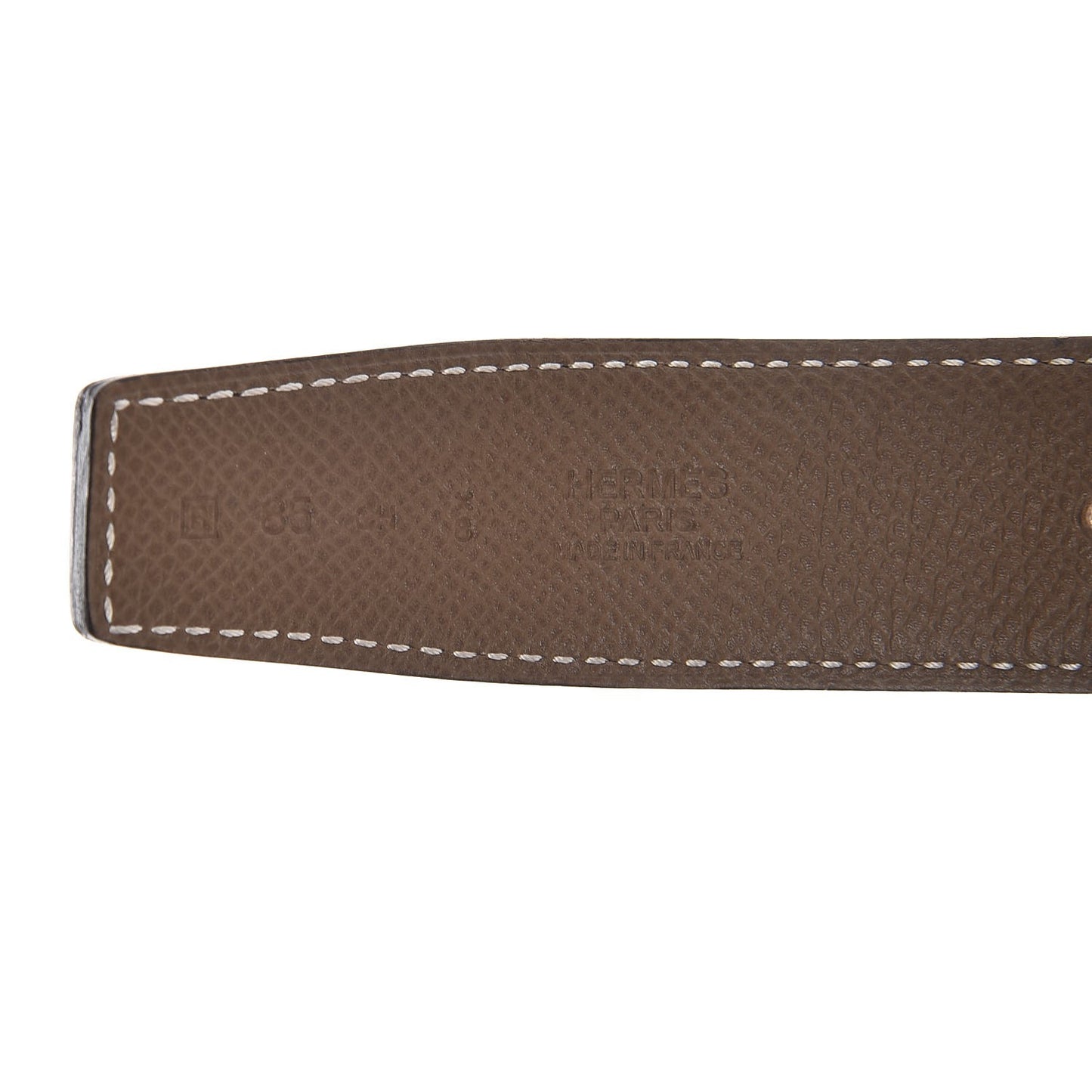 Swift Epsom 32mm H Belt 85 Black Etoupe