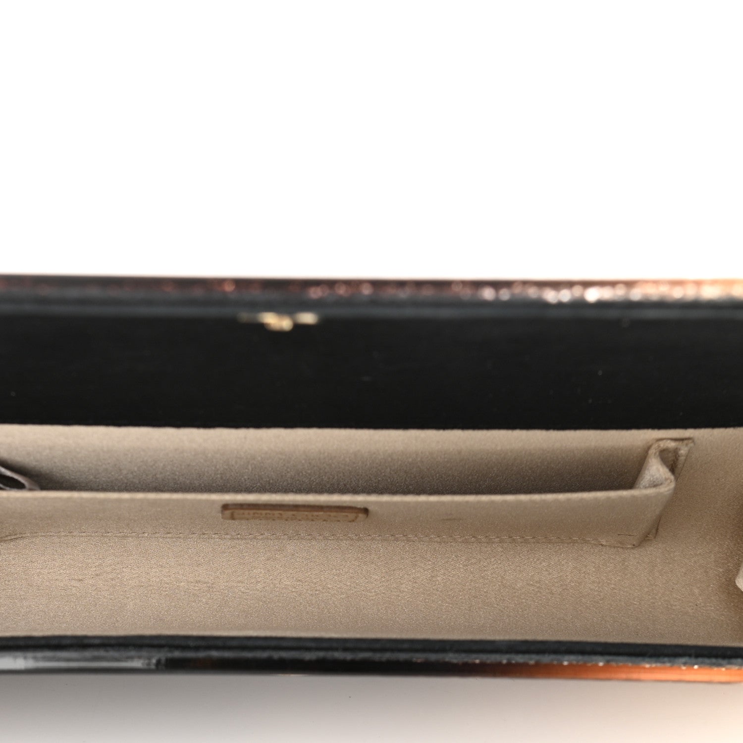 Jimmy Choo Acrylic Glitter Sweetie Clutch Black Champagne 5 of 9