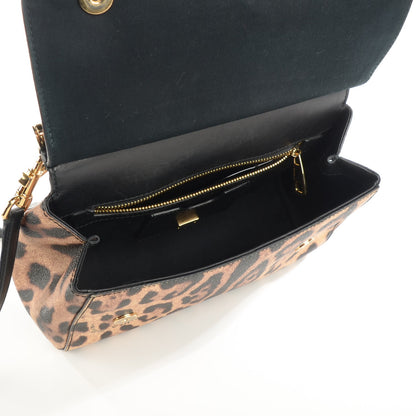 Dolce & Gabbana Leo Crepe Miss Sicily Satchel Naturale 5 of 7