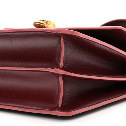 Bulgari Nappa Monochrome Serpenti Forever Maxi Chain Crossbody Bag Dark Red 9 of 9