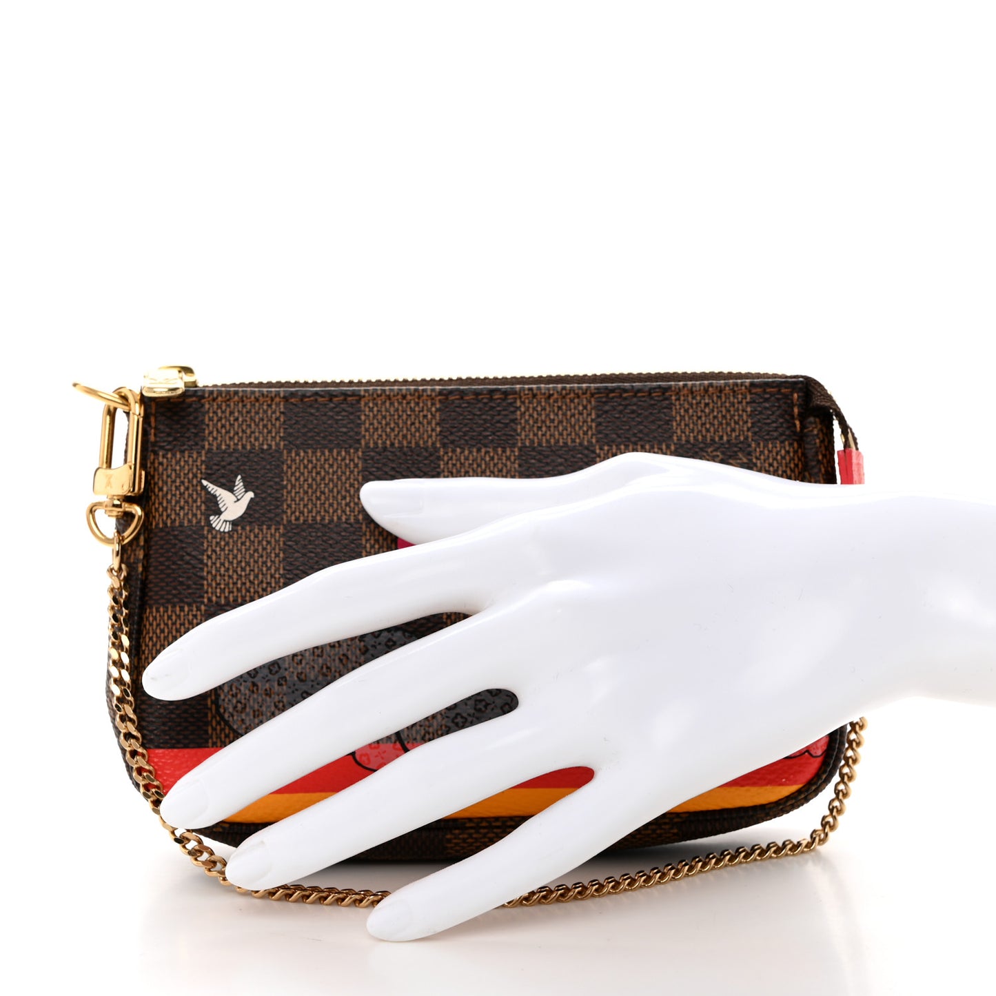 Damier Ebene 2015 Christmas Animation Mini Pochette Accessories