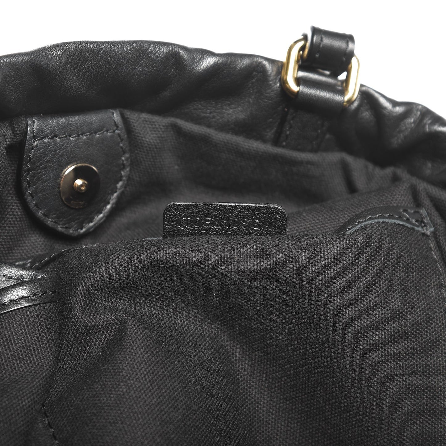 Calfskin House Check Big Crush Black