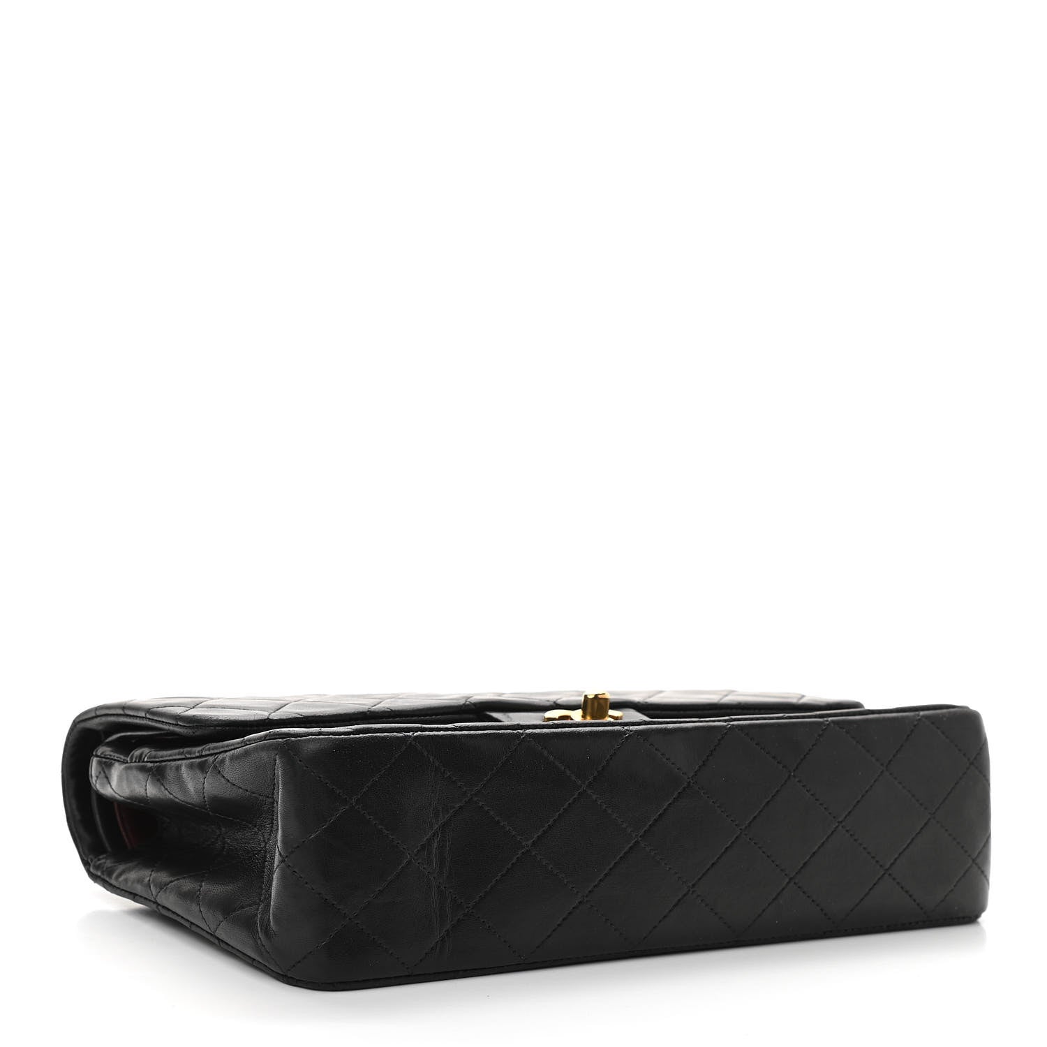 Chanel Lambskin Quilted Medium Double Flap Black 3 of 11