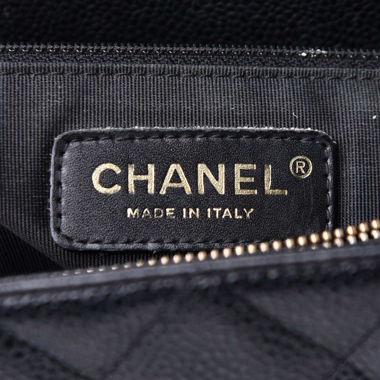 Chanel Caviar Quilted Grand Shopping Tote GST Black 6 of 12