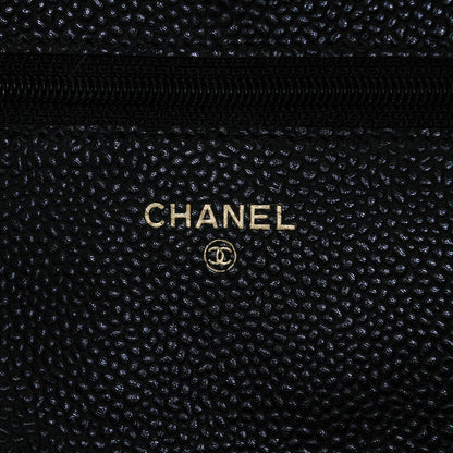 Chanel Caviar Quilted Wallet On Chain WOC Black 6 of 8